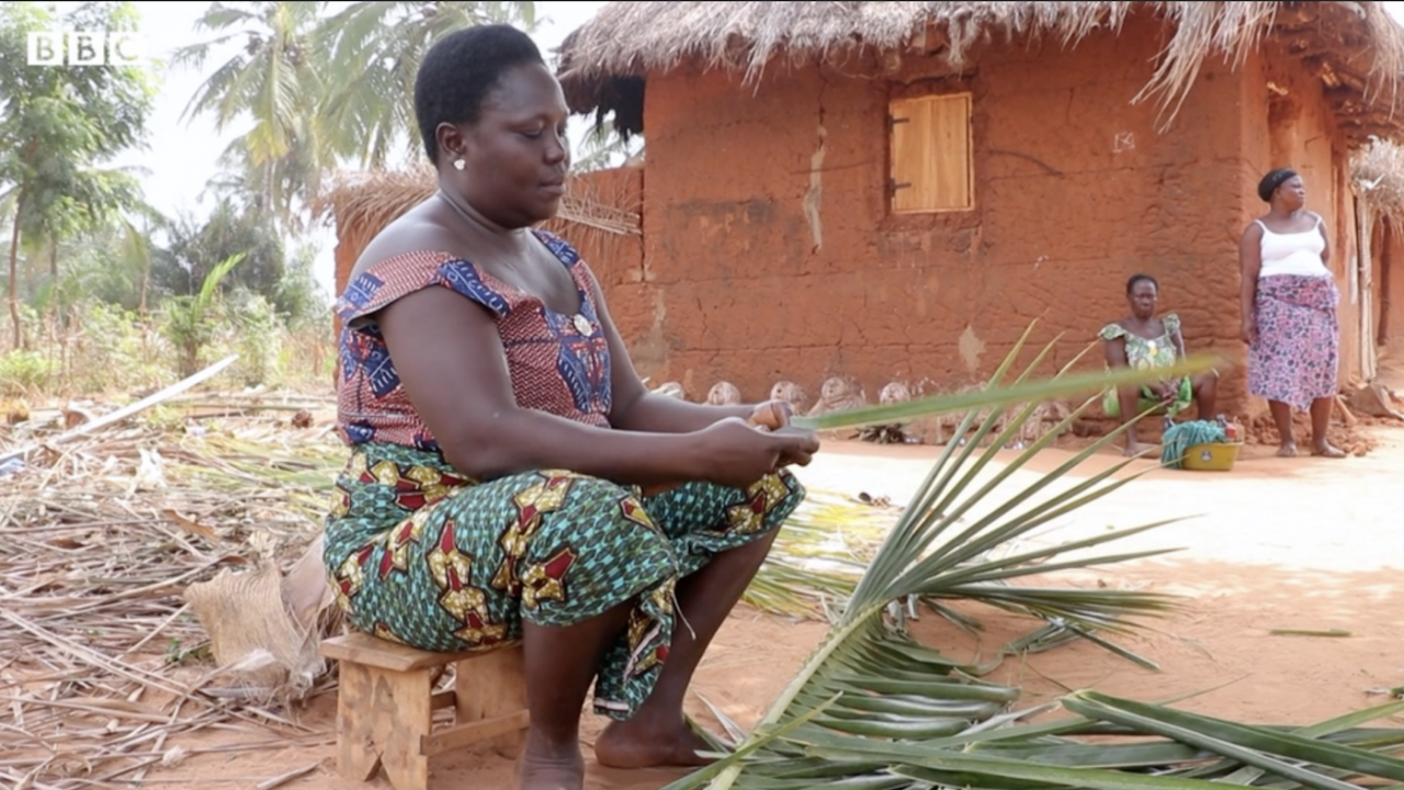 Game Akoko, a cash transfer recipient in Togo.